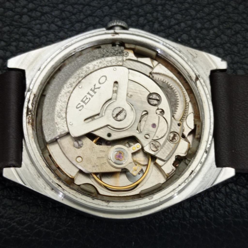 JAPAN VINTAGE SEIKO 5 AUTOMATIC 6309A MENS PEACH COLOR DIAL WATCH A701466-5