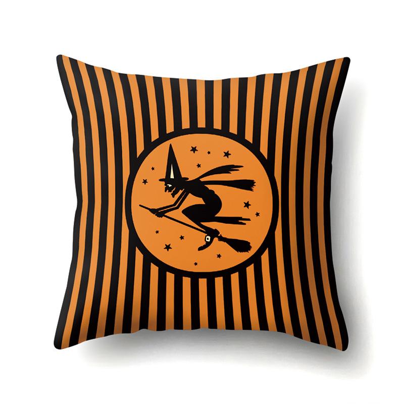 Halloween Pillowcase Car Waist Pillow Pumpkin Sofa Cushion Cover Office Home Living Room Pillowcase