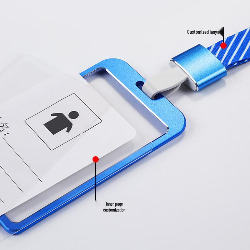 Aluminum Alloy Vertical ID Card Holders