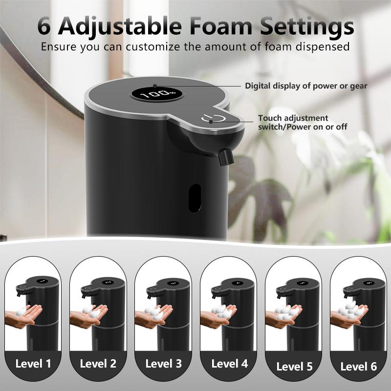 Foam/Liquid Model 380ML Automatic Smart Sense Soap Dispenser With High Definition Digital Display Hand Sanitizer Washing Machine