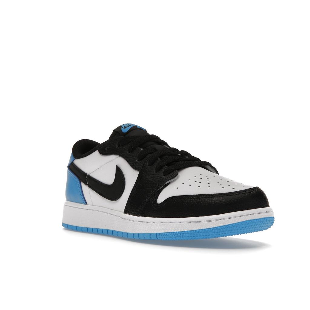 Air Jordan 1 Retro Low OG GS UNC Kids Sneakers White Dark-Powder-Blue Black CZ0858-104