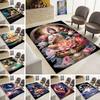 Buddha Printed Carpet Temple Prayer Floor Mat Buddhism Area Rugs for Bedroom Living Room Entryway Non Slip Yoga GYM Lounge Rug