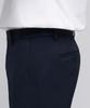 Musinsa Standard Pinstripe Tapered Hidden Banding Crop Slacks [Navy]