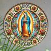 Metal Art House Sign God Keeps My Home Spanish Style Entryway Decor