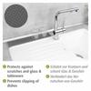 Tapis d'égouttage à vaisselle slim, tapis étroit en caoutchouc à picots pour sécher vaisselle &amp; verres, tapis d'évier en plastique