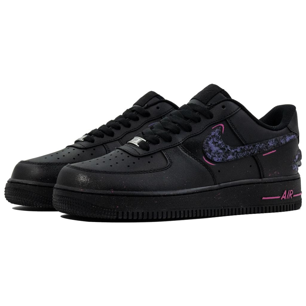 Nike Air Force 1 Low top Skateboardové boty Unisex Černá Fialová CW2288-001(Tým454-)