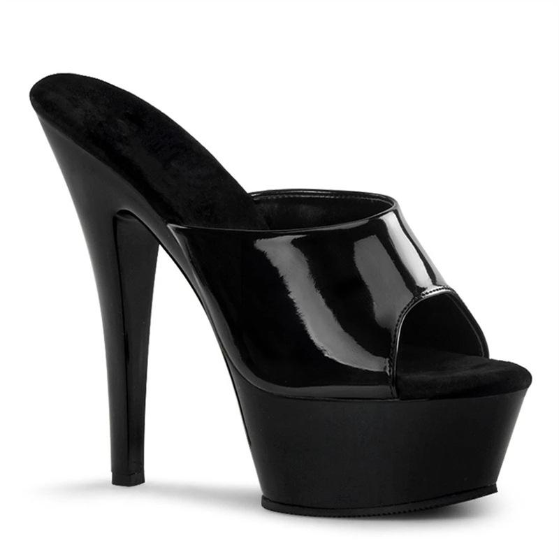 Fashion High-heeled Cool Slippers Women's Summer Wear Non-slip Stiletto High Heels Women's New Sandals