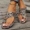 Summer Women's Bohemian Flat Sandals Colorful Patterned Slippers Casual Open Toe Beach Slippers