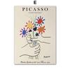 Abstract Picasso Vintage Posters And Prints Line Face Rainbow Leaves Wall Art Canvas Painting Pictures Living Room Home Decor