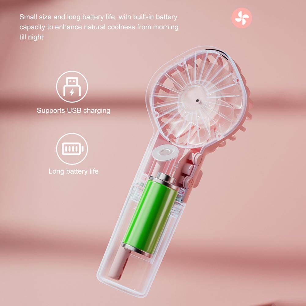 Handheld Fan Portable Handheld Misting Fan Rechargeable Operated Spray Mist Fan Water Mist Fan Outdoors Misting Personal Cooling