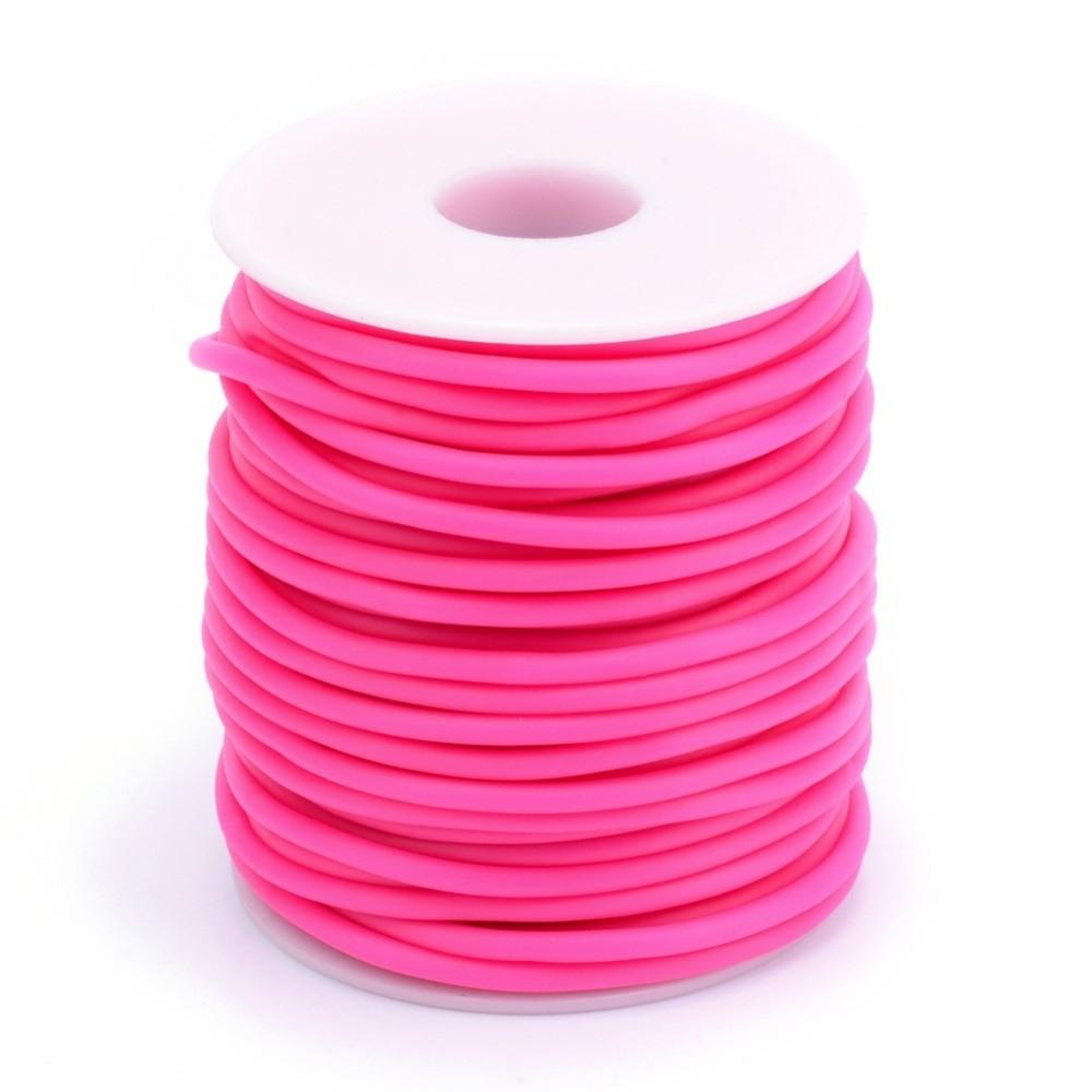 

Round Hollow Rubber Tubing Elastic Rubber Cord Elegant Knitting Barber Cord Necklace Beading розы красного