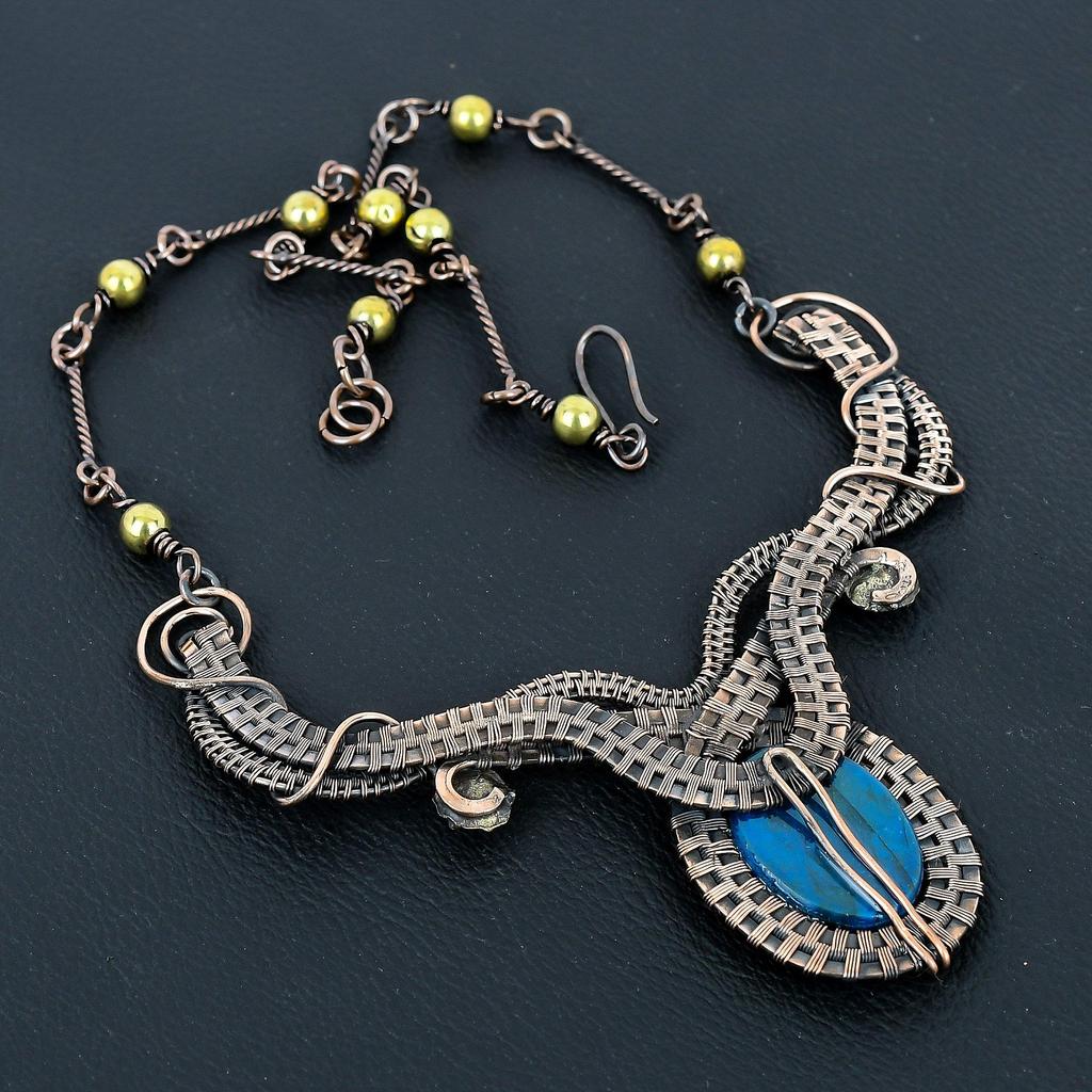 Neon Flash Labradorite 999 Copper Wire Wrapped  Pendant Handmade Gemstone Jewelry, Gifts For Wife Brand New Jewelry Pendant