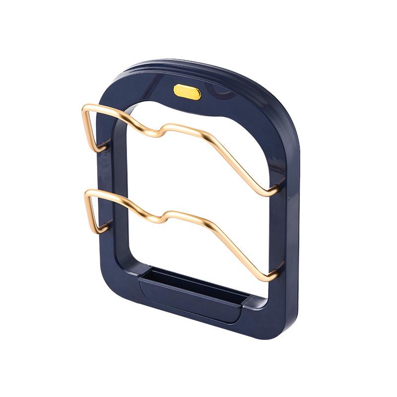 Wall-Mounted Punch-Free Kitchen Pot Lid & Chopping Board Organizer