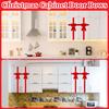 Christmas Cabinet Door Ribbon Bow Large Velvet Christmas Wreath Bow For Christmas Front Door Cabinet Home Decoration,Red