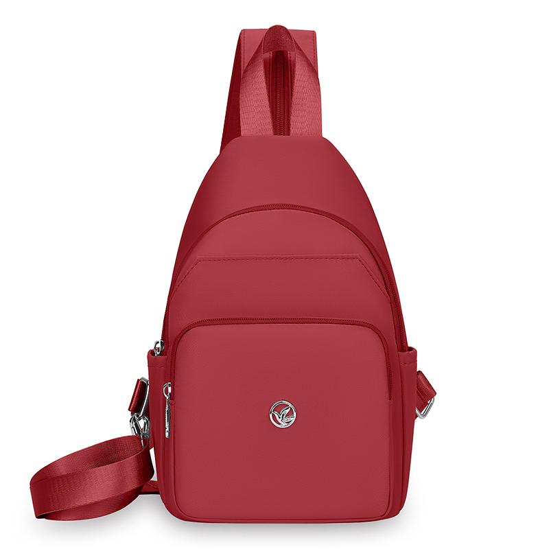 Small Backpack Women's Shoulder Bag Multifunctional Chest Bag Water-Repellent Crossbody Bag