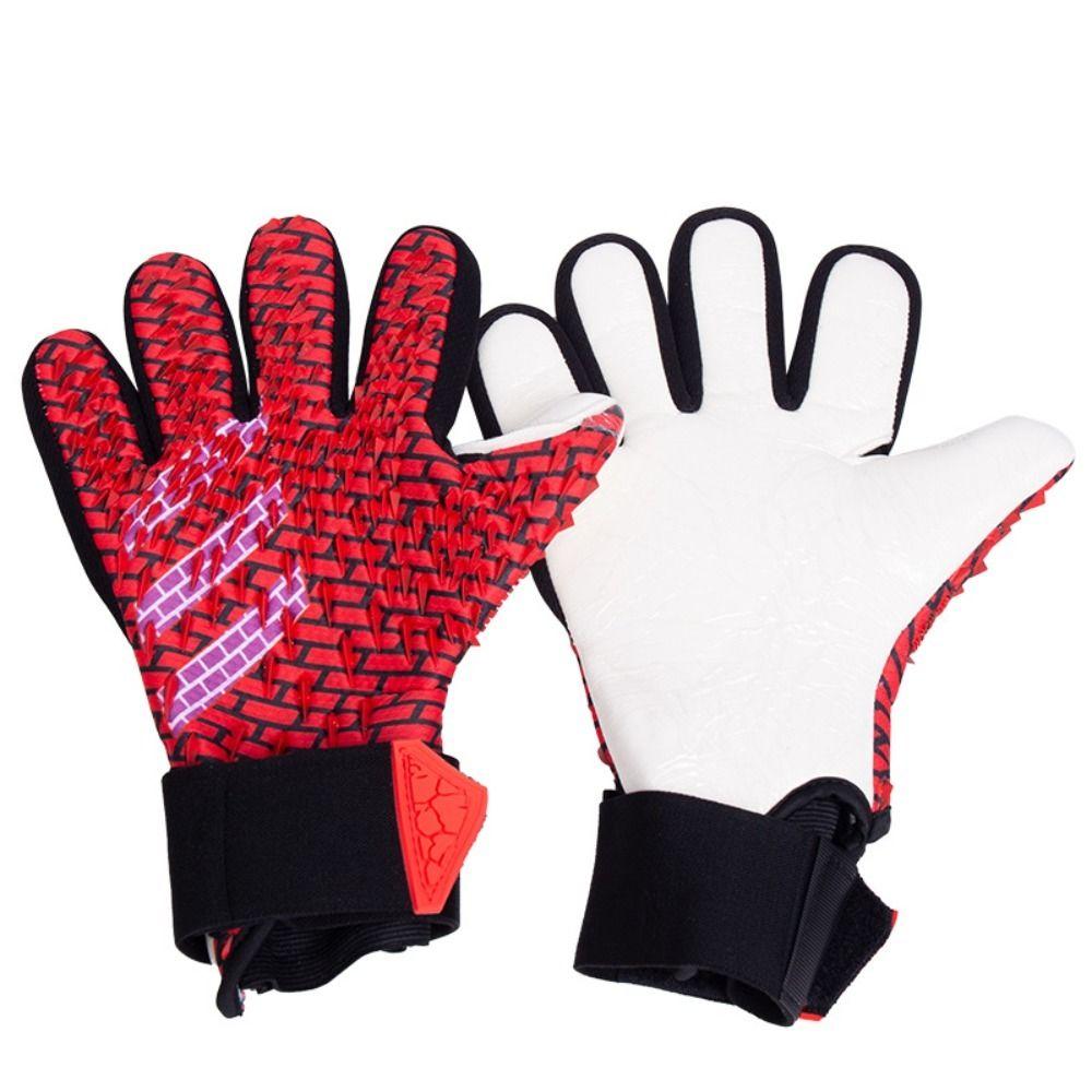 

1 Pair of Anti-Slip Goalie Gloves Wear Resistant Soccer Goalkeeper Gloves Latex Gloves Play Soccer