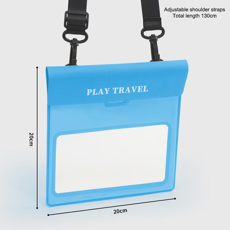 Large Capacity Waterproof Phone Case Adjustable Touch Screen Swimming Waist Bag, Underwater Bag Mobile Belt Bag Protector Pouch
