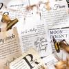 Retro English Poem Decal Stickers for DIY Journal Collage Decoration - 6 Styles