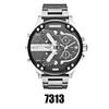 Stylish Fashion Personality Men's Large Dial Alloy Steel Quartz Watch