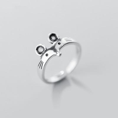 Yousheng Women Ring Rat Vintage Jewelry Opening Adjustable Finger Ring for Party Banquet Prom