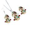 Snowman Earrings Necklace Cute Christmas Earrings Acrylic Dangle Drop Earrings for Women