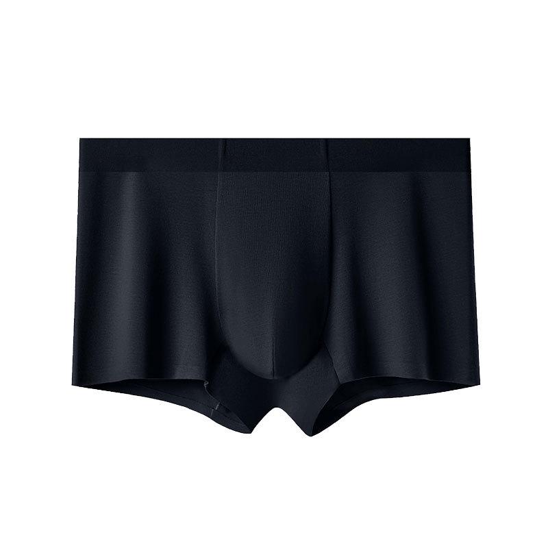 Men's 7A Combed Cotton Boxer Briefs - Antibacterial, Seamless, Breathable, Loose Fit, Plus Size.