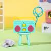 Retro Radio Shape Keychain Bag Hanging Tape Recorder Pendant Small Speaker Key Holder  Woman