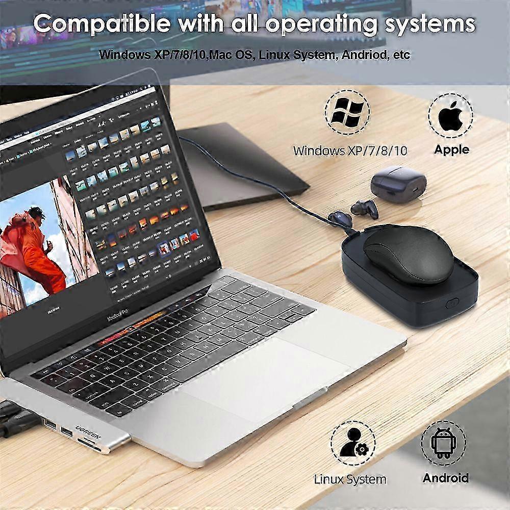 Undetectable Mouse Jiggler 5V 1A Simulate Mouse Mover Wired Wireless Mouse Compatible for Computer Awakening for Keeps PC Active