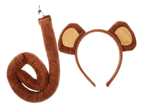 Monkey Headband Costume Accessories For Kids With Ears And