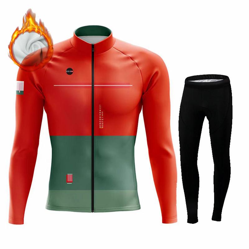 2026 Winter Fleece Riding Suit Set Gobikful Spain Winter Thermal Fleece Jacket  Jersey Long Sleeve Ropa Ciclismo Hombre Bicycle Wear Bike Clothing