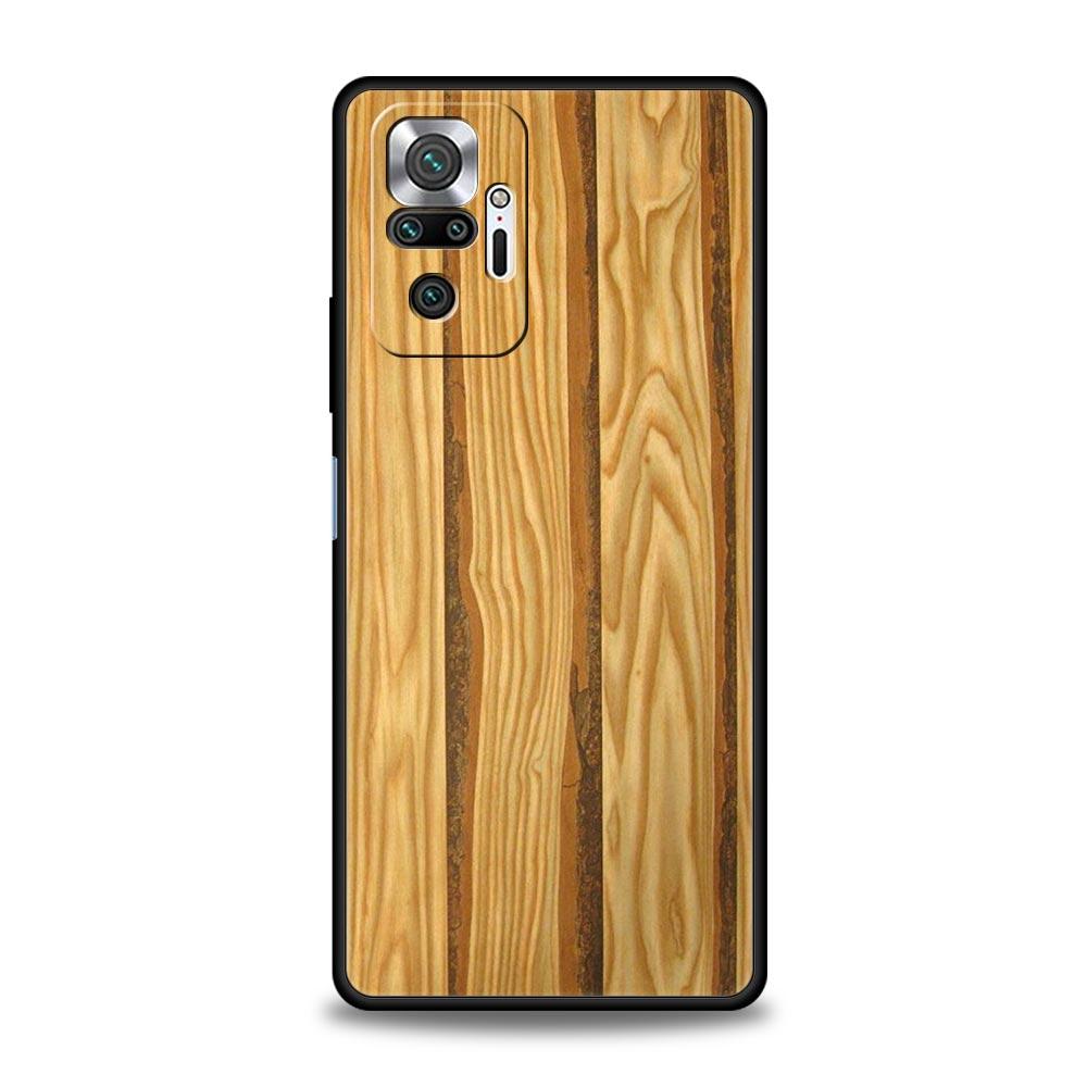 Luxury Vintage Wood Grain Pattern Phone Case Cover for Redmi 14C 13C 12 10C Note 14 13 12 10 11 Pro Plus K40 Pro Plus Soft TPU