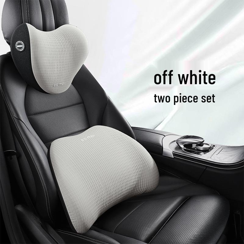 Polo Golf Bora Car Lumbar Support & Neck Pillow - Premium Memory Foam Massage Headrest