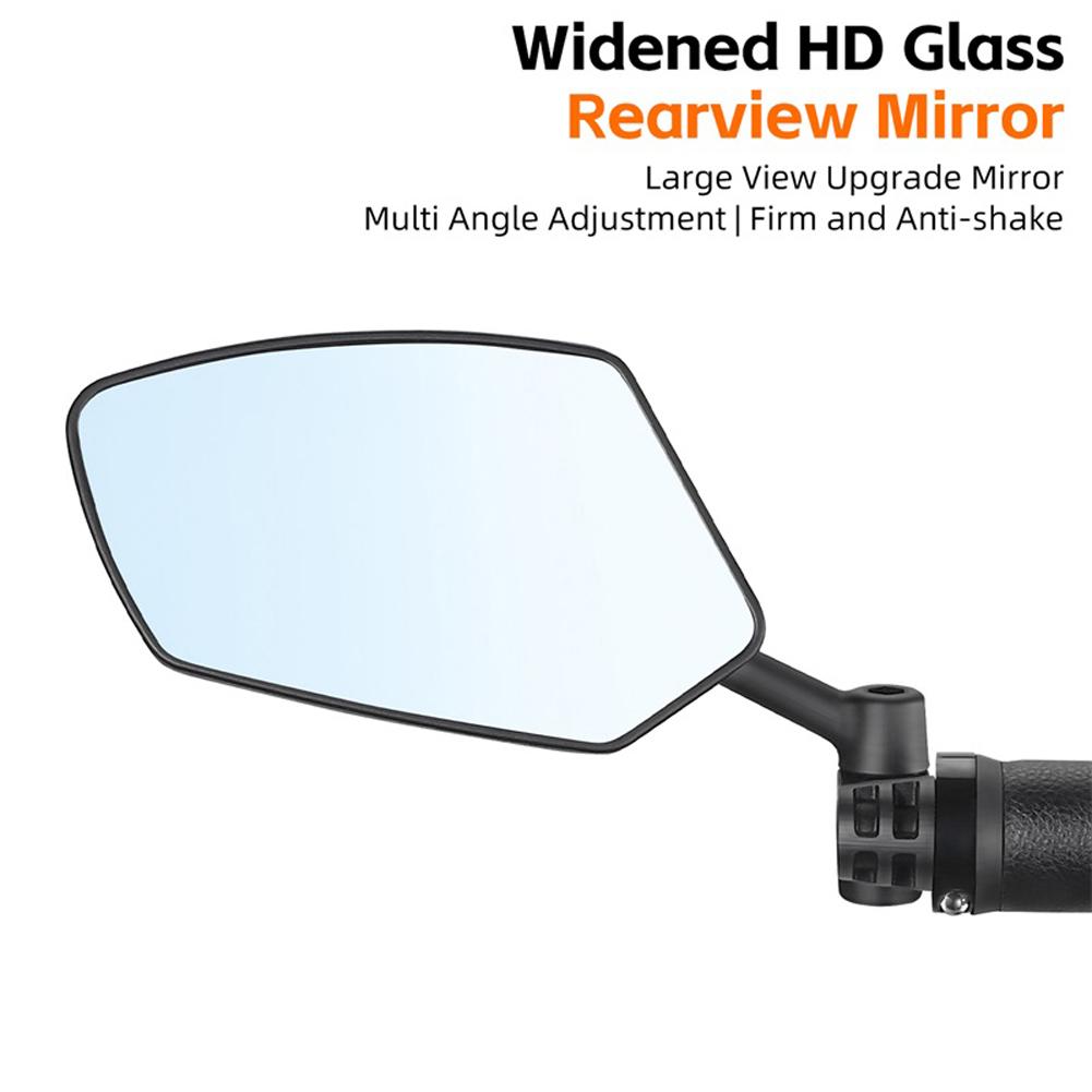 Bicycle Rearview Mirror Wide Adjustable Angle Bike Handlebar Rearview Mirror Bicycle Side Rearview