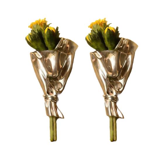 Brooch Random Matching DIY Small Bouquet Decoration Bouquet Vase Design Brooch Pin Coats Dresses Jackets DIY Bouquet Accessory