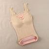 Thickened Fleece Thermal Underwear Women's Thermal Vest Women's Inner Wear Outer Wear Beautiful Back Free Bra Fleece Bottoming Shirt