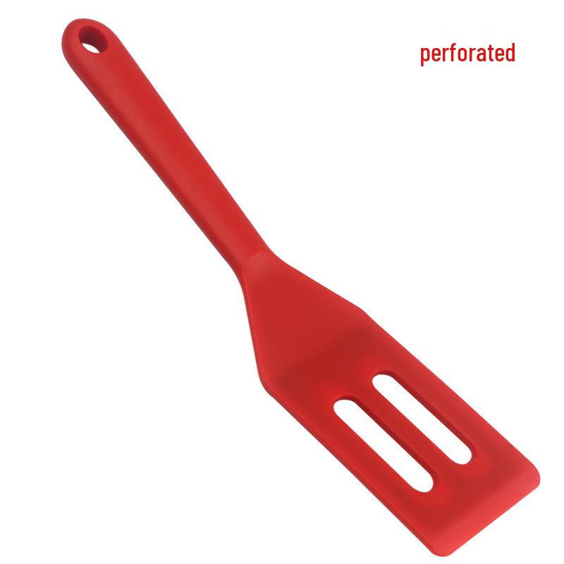 Non-stick Silicone Brownie Pancake Slotted Spatula with Long Handle