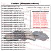 Rear Brake Pad Set For Mercedes-Benz CLA200 C117 2014 SLK350 R172 2012 W176 X156 W246 Disc Brake Spare Parts Ceramics 006420