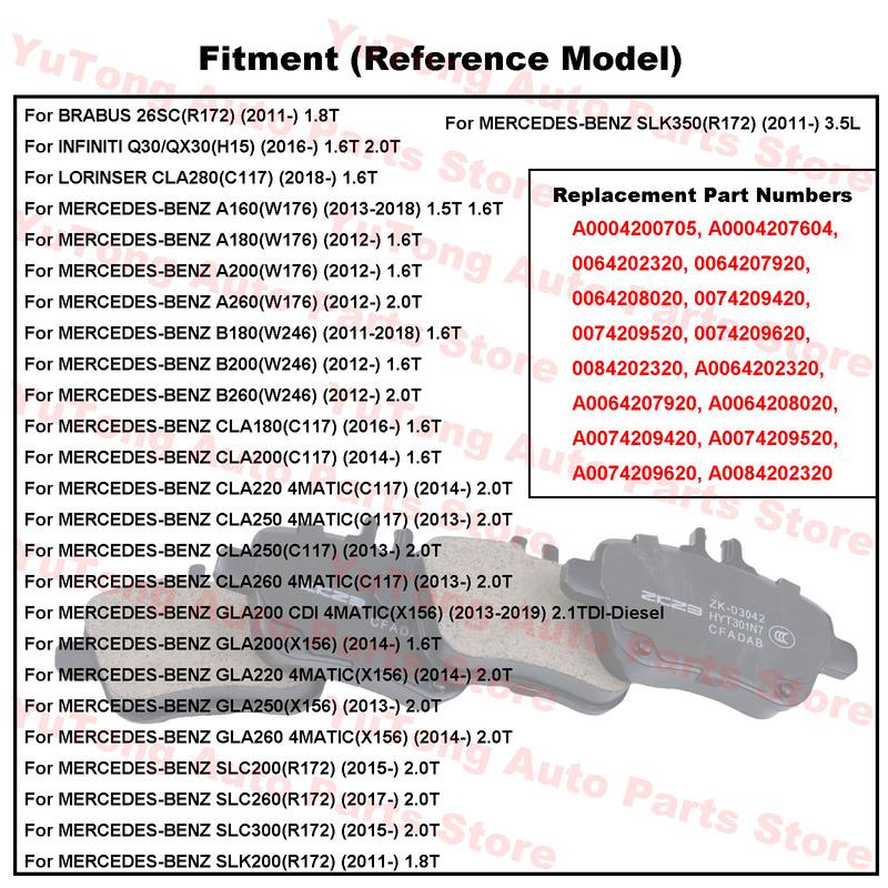 Rear Brake Pad Set For Mercedes-Benz CLA200 C117 2014 SLK350 R172 2012 W176 X156 W246 Disc Brake Spare Parts Ceramics 006420