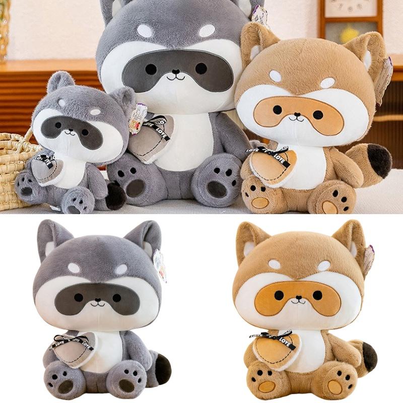 Cute Raccoon Plush Toy For Girls Perfect Companion For Bedtime