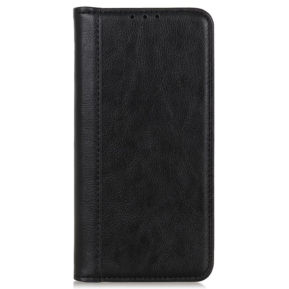 For Motorola Moto G35 5G Stand Case Split Leather Litchi Texture Wallet Phone Cover