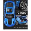 1/32 Ford Mustang Shelby GT500 Legierung Sportwagenmodell Druckguss & Spielzeugfahrzeuge Metall Automodell Simulation Sammlung Kindergeschenk