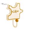 Durable Hooks for Kitchen Organization Cartoon Puzzle Key Hook, Heavy Duty Traceless Plastic Wall Hanger, Mounted Storage Keys Space Saving