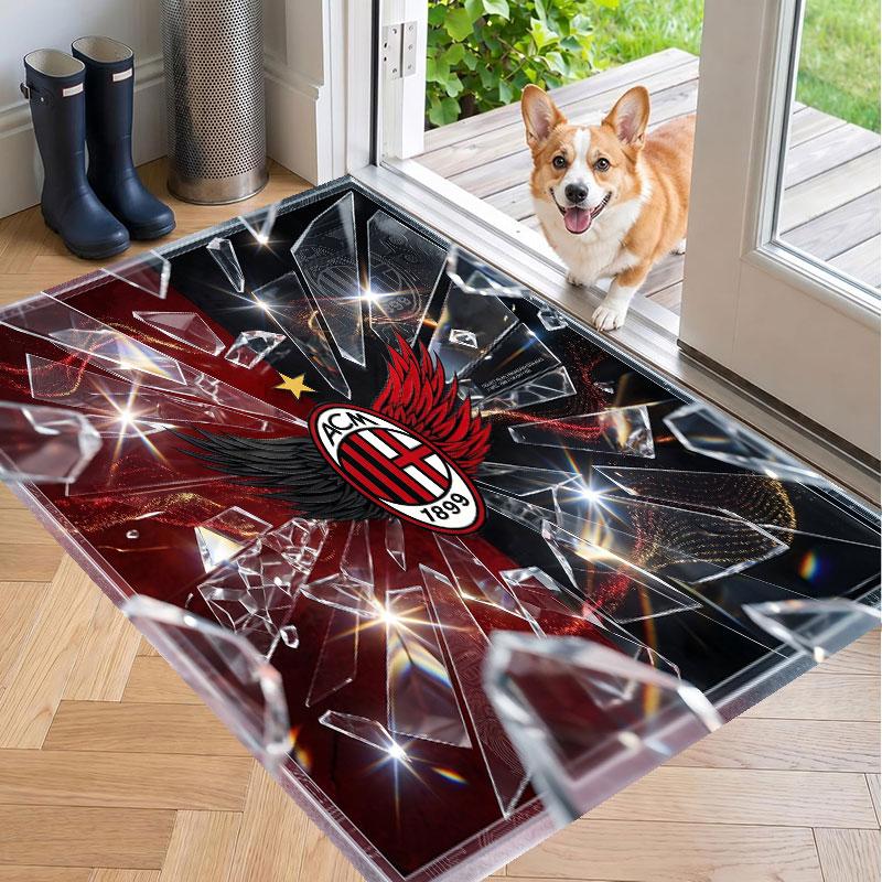 Soft Floor Carpet AC Milan Pattern Area Rug Decorative Mat For Home Room Decoration