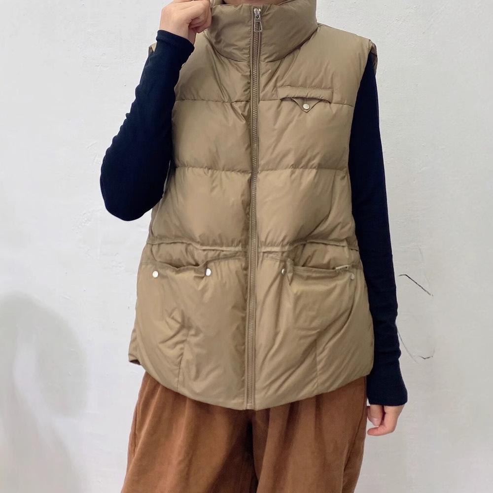 Women's Short Korean Style Lightweight Duck Down Vest - 2026 Autumn/Winter Collection