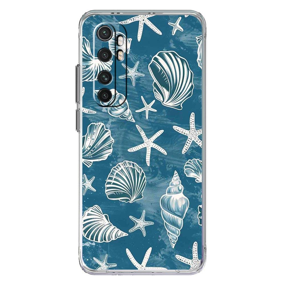 Phone Case For Xiaomi Mi Poco X7 X6 X5 NFC X3 F7 Ultra F6 Pro F3 15 14T 14 13T 11 12 13 Lite Clear TPU Cover Blue Ocean Animals