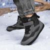 High-top Kids Cotton Shoes Plush Warm Snow Boots Boys Girls Winter Outdoor Hiking Sneakers Waterproof Non-slip