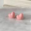 Sweet Dopamine Colorful Heart Stud Earrings: Elegant, Simple, Versatile Accessory for Ladies