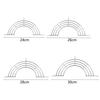 24/26/28/30cm Stainless Steel Semi-circular Frying Pan Oil Drain Rack Shelf