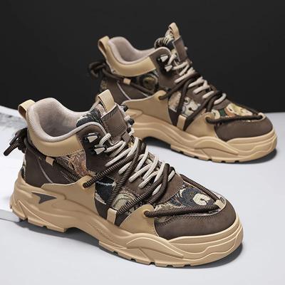 Fashion Ankle Boots Motorcycle Boots Men's Sneakers Casual Shoes Sports and Leisure Loafers Non-Slip Wear-resistant Round Toe Fashion