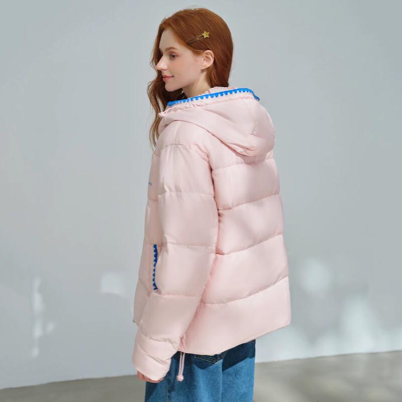 Women's Hooded White Duck Down Winter Jacket
